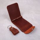 Кошелек зажим из кожи "Карта Украины", коричневый П4550 (Ручная работа)