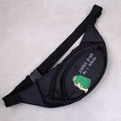 Сумка поясна, бананка, "Доброго вечора, ми з України", чорна П4553