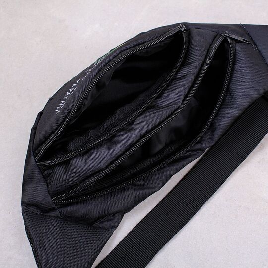 Сумка поясна, бананка, "Доброго вечора, ми з України", чорна П4553