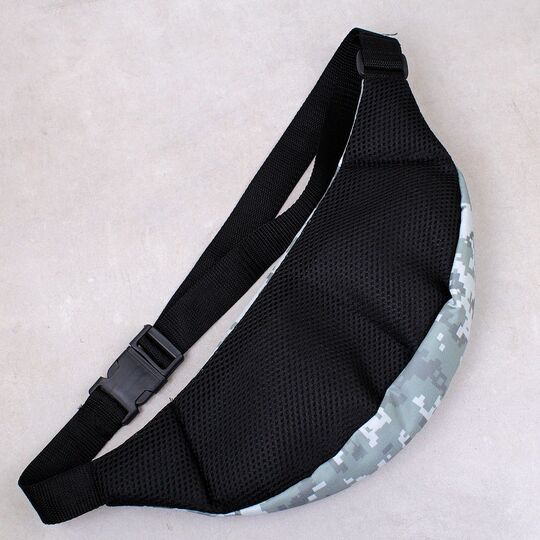 Сумка поясна, бананка, "Доброго вечора, ми з України", чорна П4547