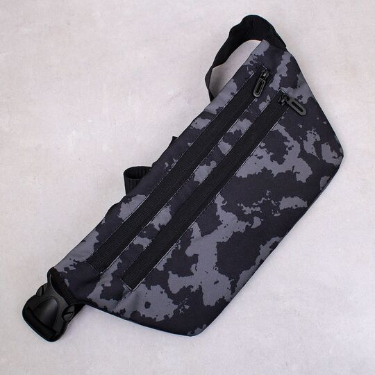 Сумка поясная, бананка, камуфляж П4559