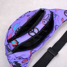 Сумка поясна, бананка, "Тік ток", фіолетова П4560