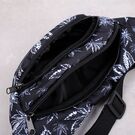 Сумка поясна, бананка, "Маріхуана", чорна П4561