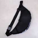 Сумка поясна, бананка, "Маріхуана", чорна П4561