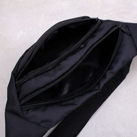 Сумка поясна, бананка, "Доброго вечора, ми з України", чорна П4563