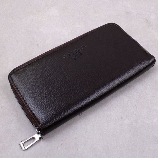 Чоловічий гаманець, барсетка, коричневий П4569