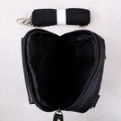 Чоловіча сумка з шкіри, чорна П4575