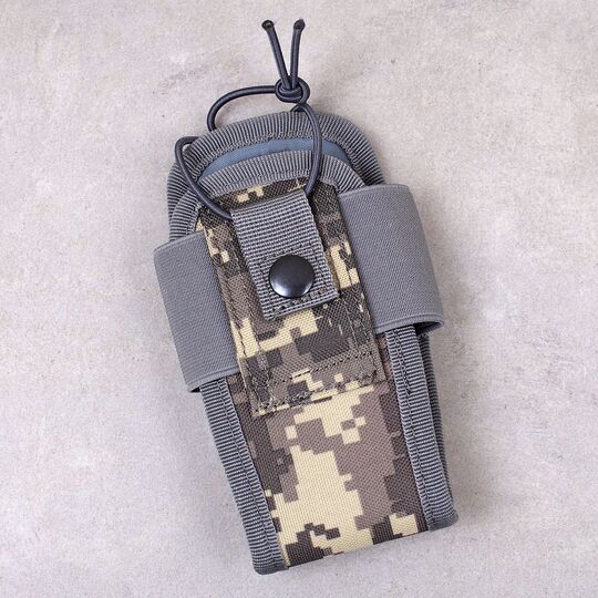 Сумка поясная армейская для рации, камуфляж П4578