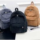 Женский рюкзак вельветовый, черный П4591