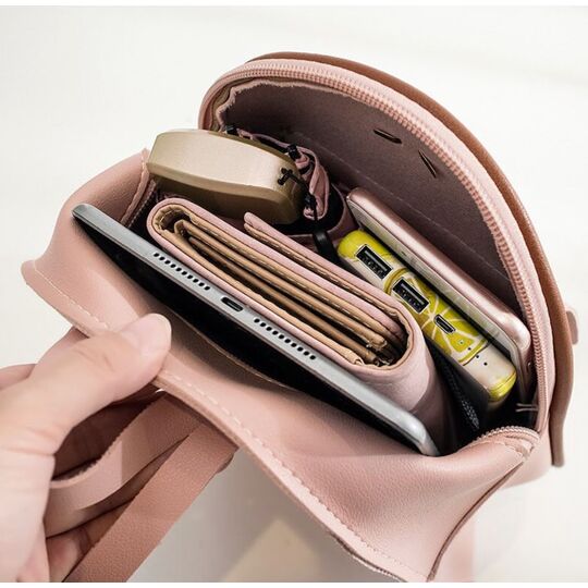 Женский мини рюкзак, черный П4595