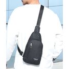 Чоловіча сумка слінг, чорна П4600