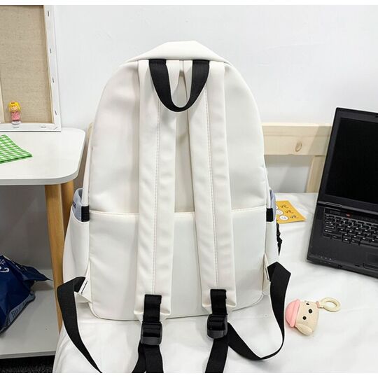 Жіночий рюкзак з брелоком, фіолетовий П4629