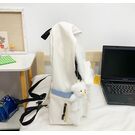 Жіночий рюкзак з брелоком, рожевий П4631