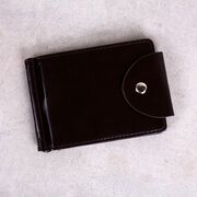 Затиск, гаманець, коричневий П0337