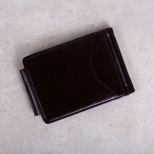 Зажим, кошелек, коричневый П0337