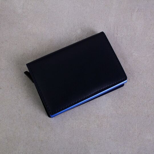 Визитница RFID,синяя П0339