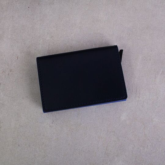 Визитница RFID,синяя П0339