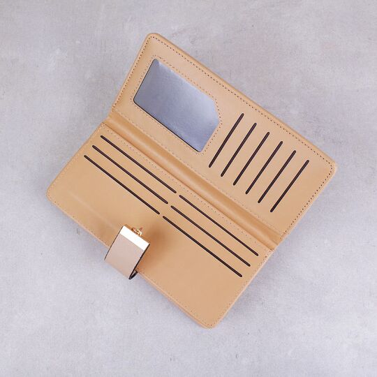 Женский кошелек, бежевый П0342 Женский кошелек, бежевый П0342