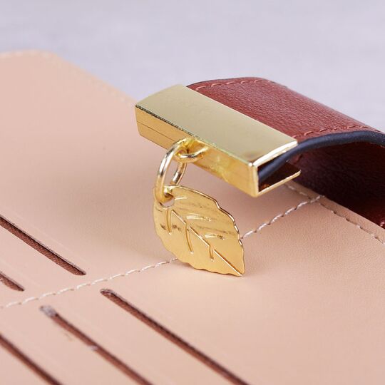 Жіночий гаманець, коричневий П0343