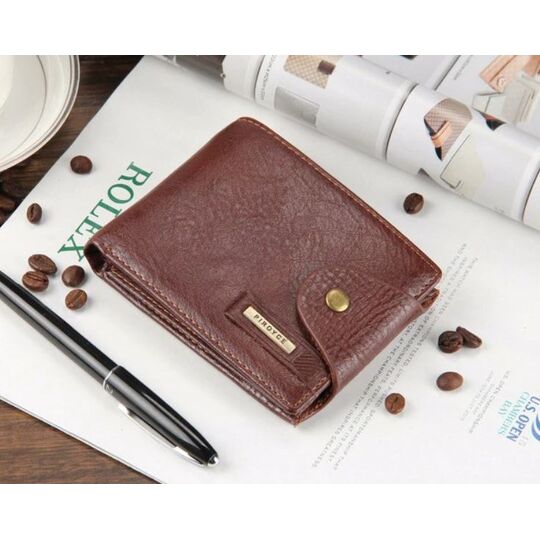 Чоловічий гаманець, коричневий П0344