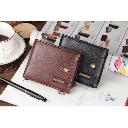 Чоловічий гаманець, коричневий П0344