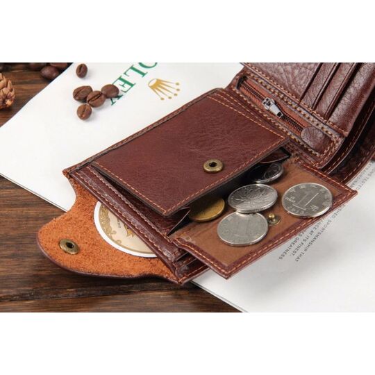 Чоловічий гаманець, коричневий П0344