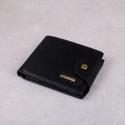 Чоловічий гаманець, чорний П0350