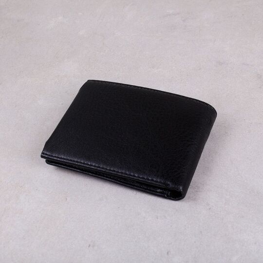Мужской кошелек, черный П0350