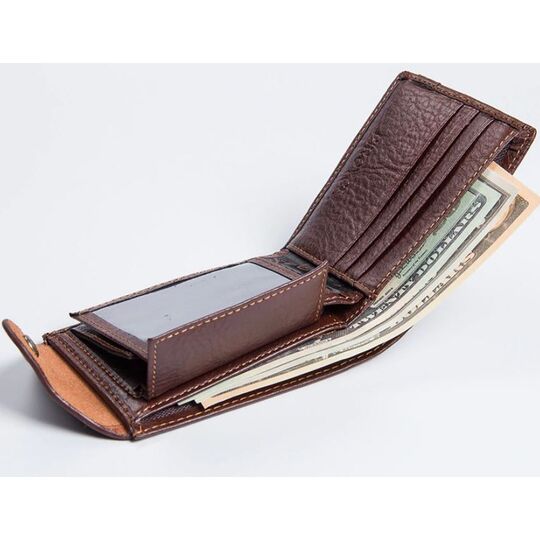 Чоловічий гаманець, коричневий П0351