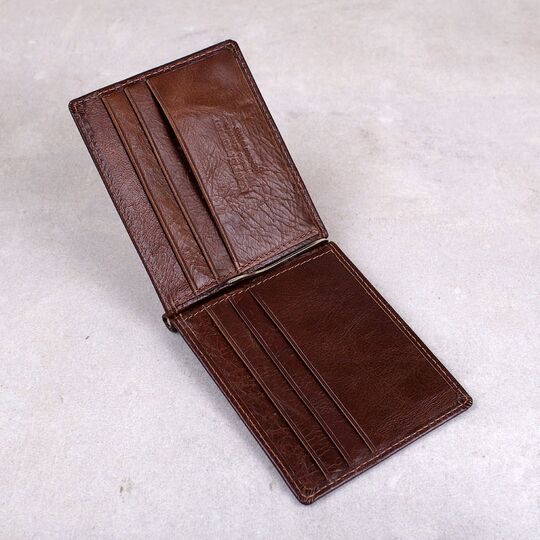 Зажим KAVIS, кошелек коричневый П0352 Зажим KAVIS, кошелек коричневый П0352