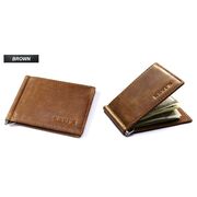 Затиск KAVIS, гаманець, коричневий П0353