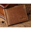 Затиск KAVIS, гаманець, коричневий П0353