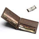 Затиск KAVIS, гаманець, коричневий П0353