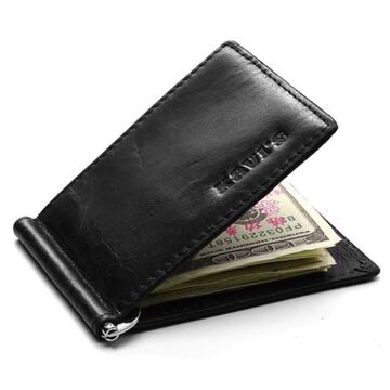 Затиск KAVIS, гаманець чорний П0354