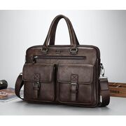 Мужская сумка MYOSAZEE, коричневая П0358