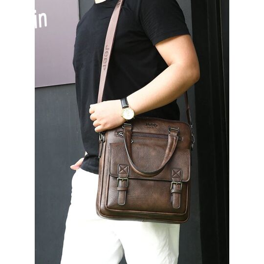 Чоловіча сумка MYOSAZEE, чорна П0359