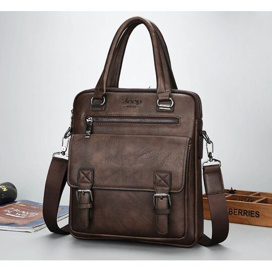 Мужская сумка MYOSAZEE, коричневая П0360 Мужская сумка MYOSAZEE, коричневая П0360