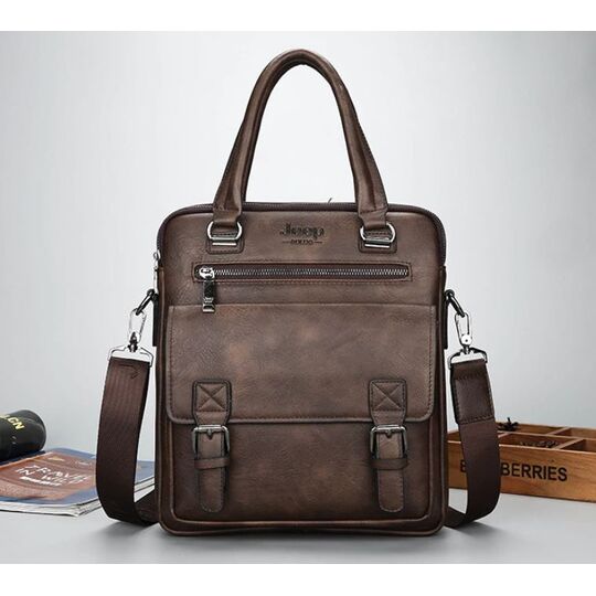 Мужская сумка MYOSAZEE, коричневая П0360 Мужская сумка MYOSAZEE, коричневая П0360