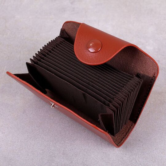 Визитница,коричневая П0363