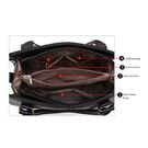 Жіноча сумка, чорна П0370