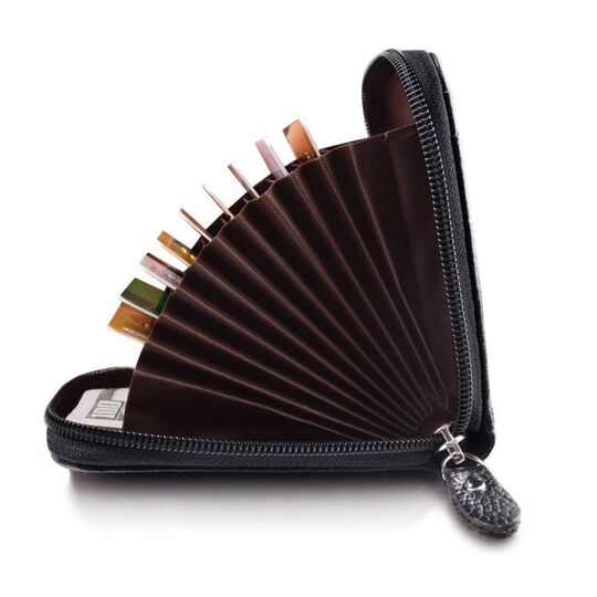 Визитница, черная П0374