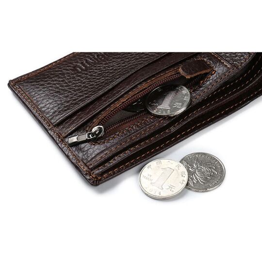 Чоловічий гаманець, коричневий П0376