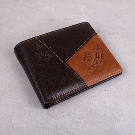 Мужской кошелек, коричневый П0377
