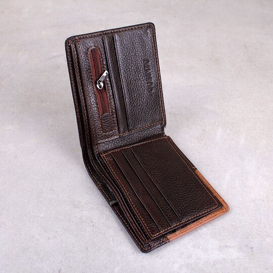 Мужской кошелек, коричневый П0377