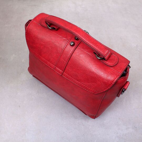 Женская сумка, красная П0381