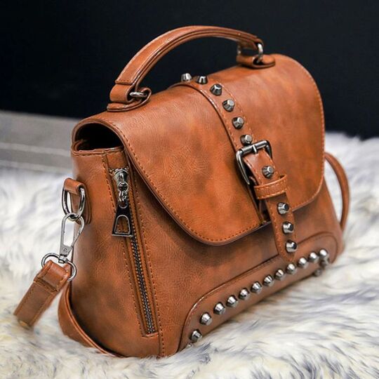 Женская сумка, коричневая П0382