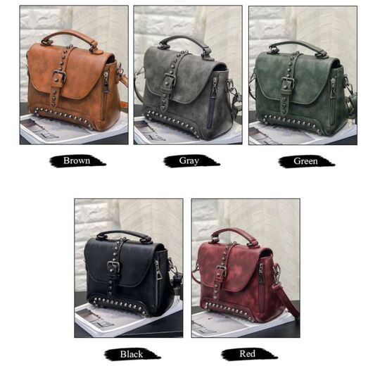 Женская сумка, коричневая П0382