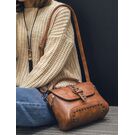 Женская сумка, коричневая П0382