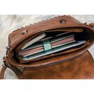 Женская сумка, коричневая П0382