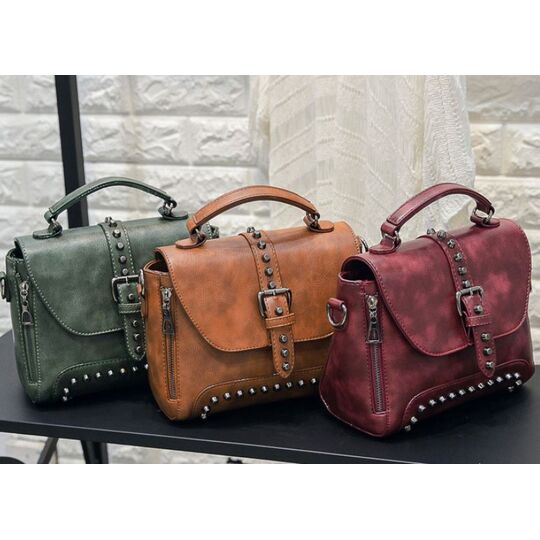 Женская сумка, коричневая П0382